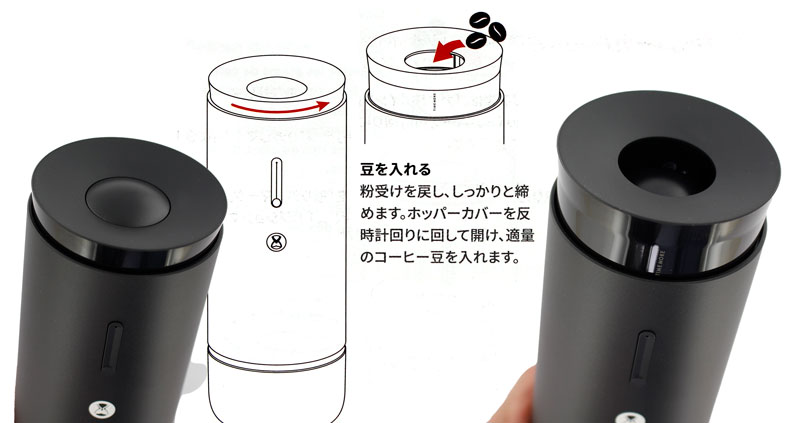 TIMEMORE Whirly 01S ポータブル 電動 コーヒーグラインダー
