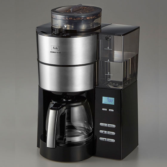 メリタ全自動コーヒーメーカーアロマフレッシュサーモブラックAFG621-1B
