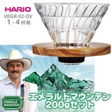 HARIO nI V60 ϔMKX߃hbp[02 I[uEbh P-Stp + Gh}Ee 200gZbg