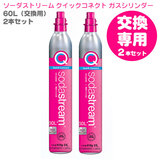 ���������y�������ŋ�̃K�X�V�����_�[�����ԑ����������z �Q�{ SodaStream �\�[�_�X�g���[�� �N�C�b�N�R�l�N�g �K�X�V�����_�[60L �s���N ������p ��������