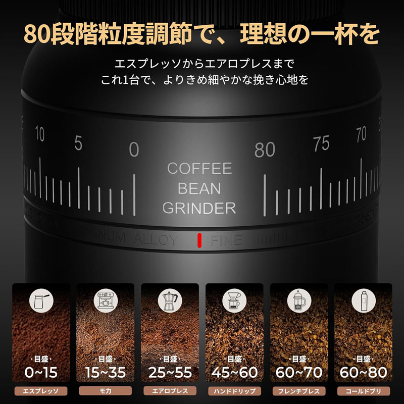EPEIOS 2WAY Coffee Grinder Essence Duo